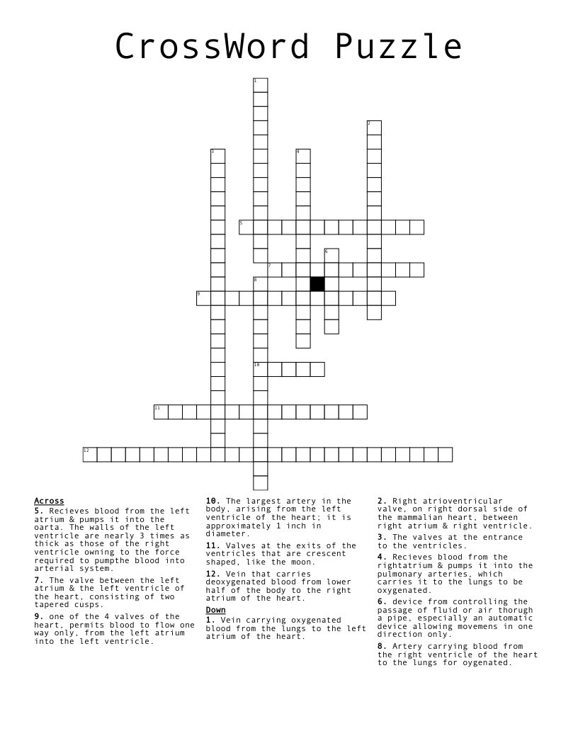 CrossWord Puzzle WordMint CrossWord Puzzle WordMint