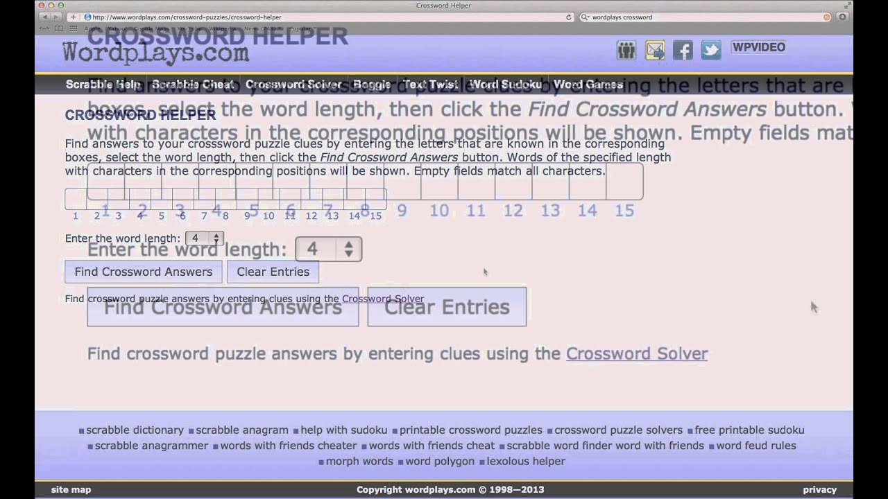 Crossword Solver YouTube