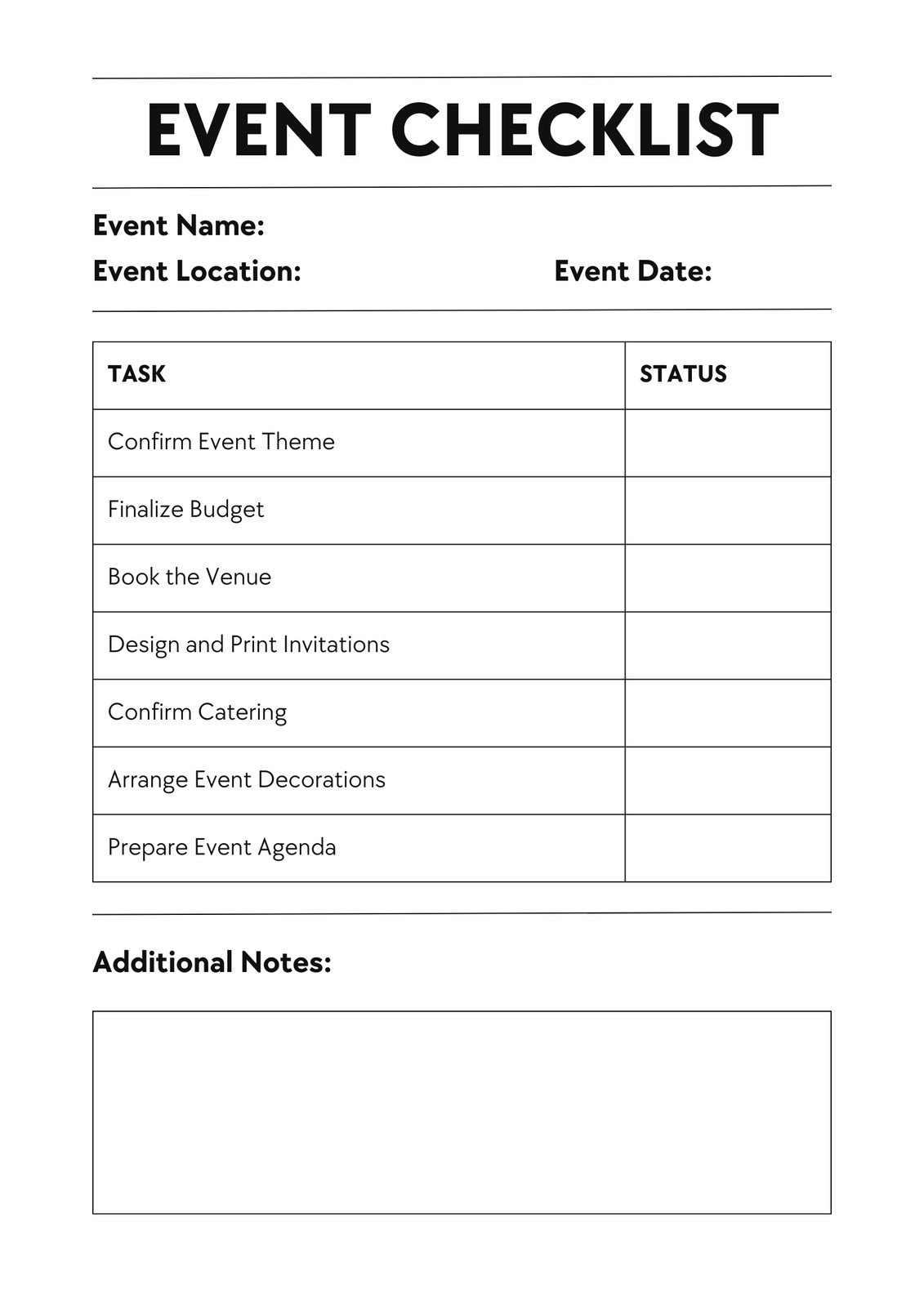 Customize 31 Event Checklist Templates Online Canva