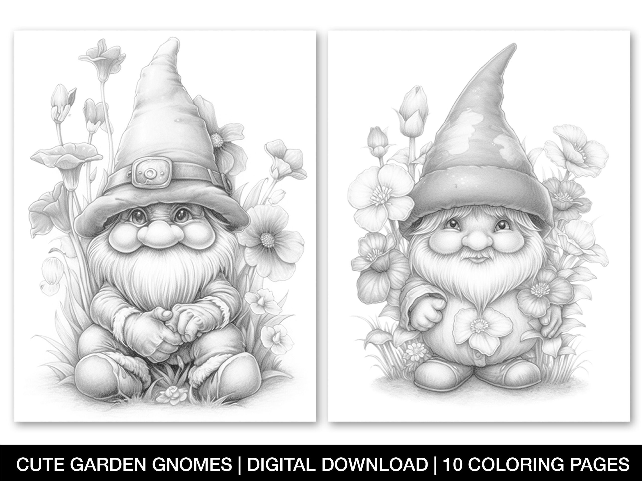 gnome coloring pages