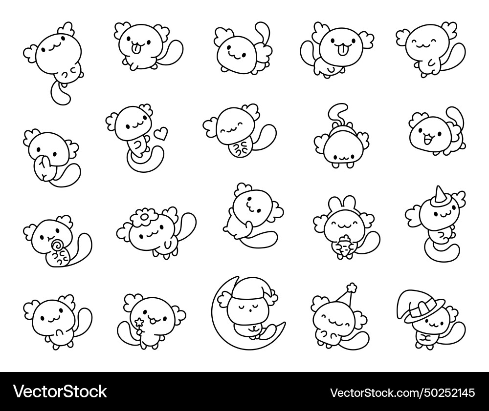 axolotl coloring page