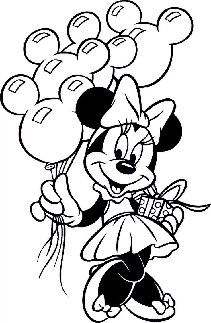 coloring pages minnie