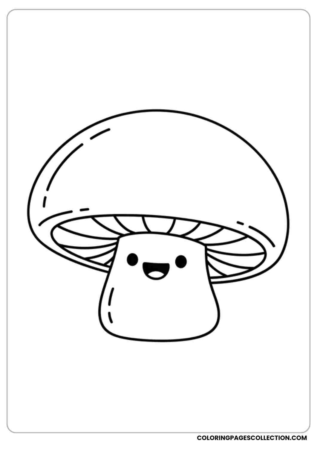 cute mushroom coloring pages