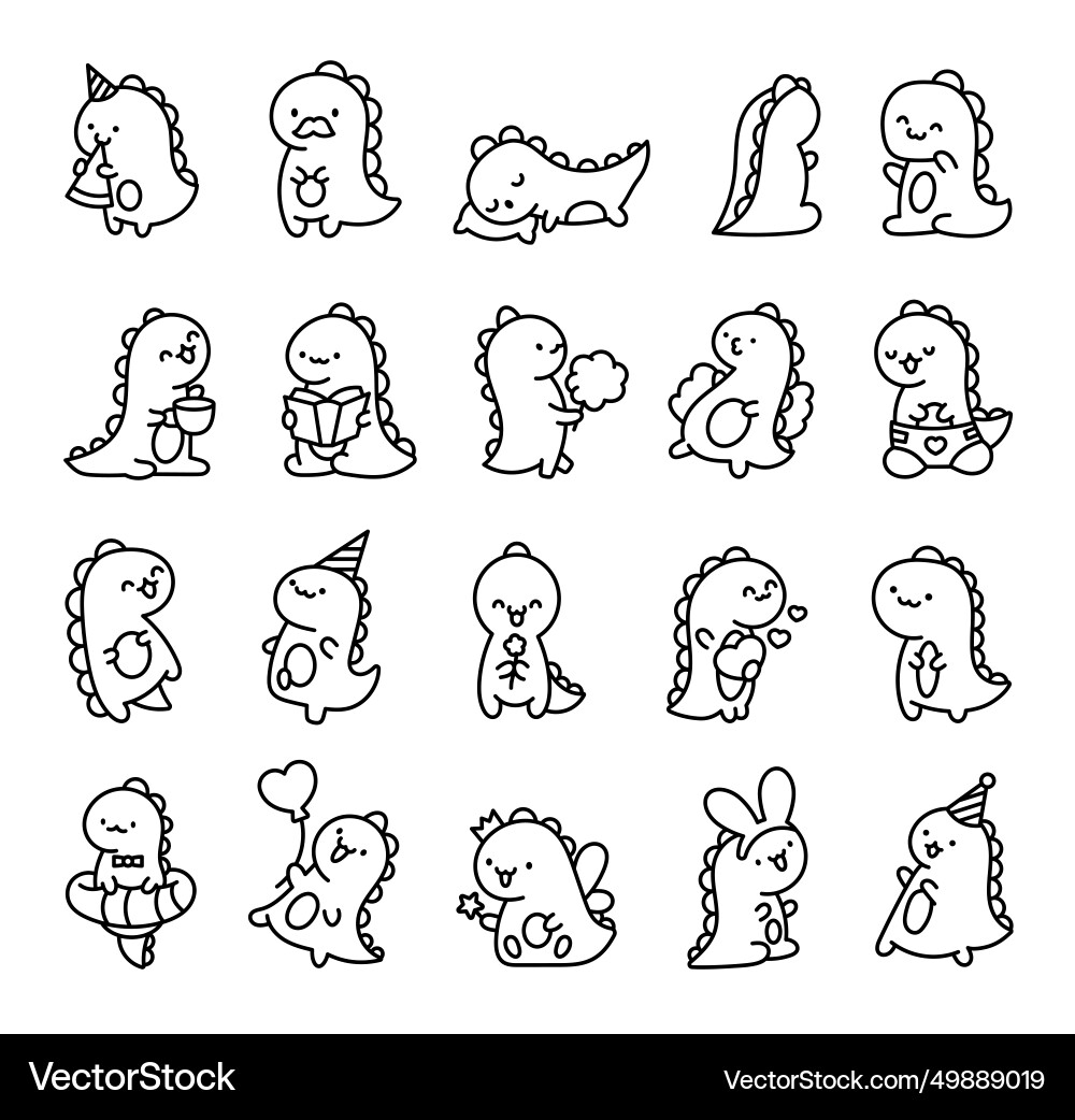 cute dinosaur coloring pages