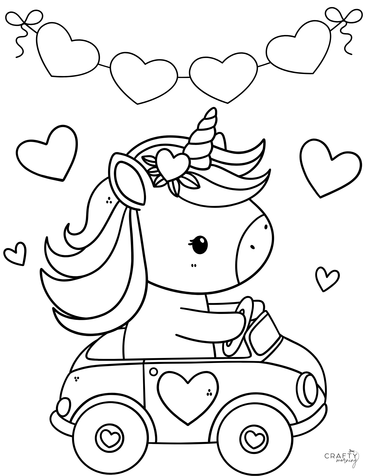 Cute Valentine s Day Coloring Pages Crafty Morning