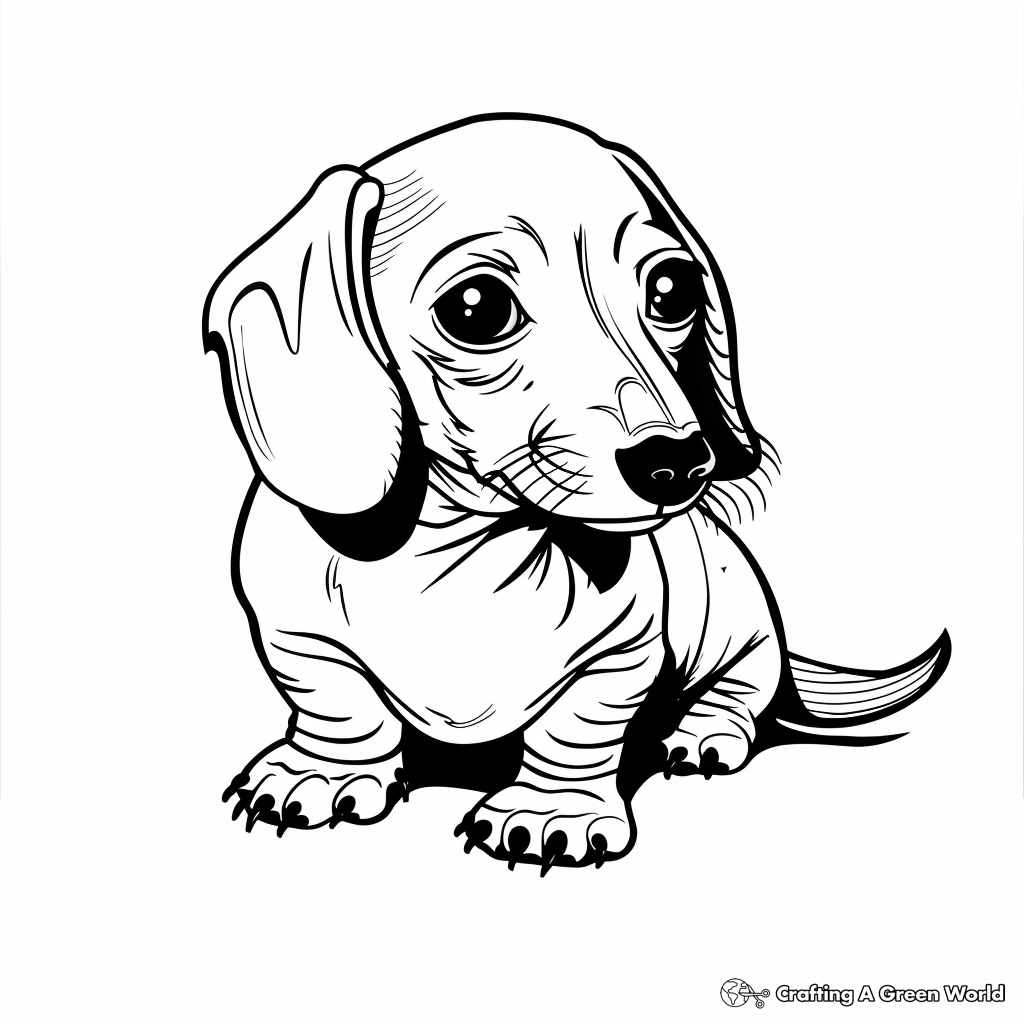 Dachshund Coloring Pages Free Printable 