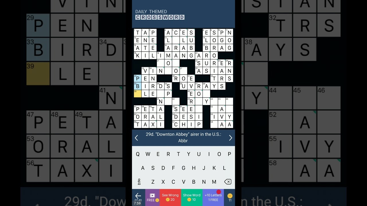 DAILY THEMED CROSSWORD PUZZLE FOR FRIDAY ACADEMIC FRIDAYS YouTube