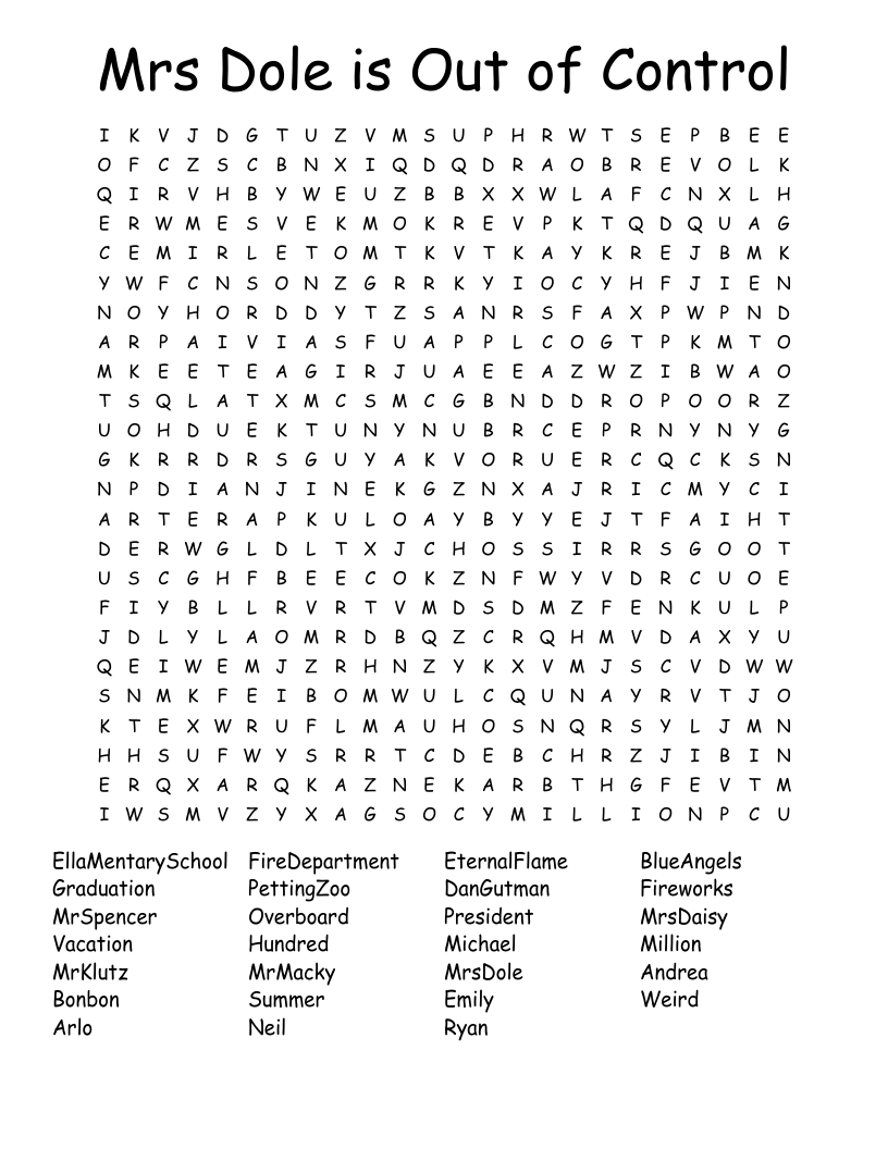 Dan Gutman Word Search WordMint