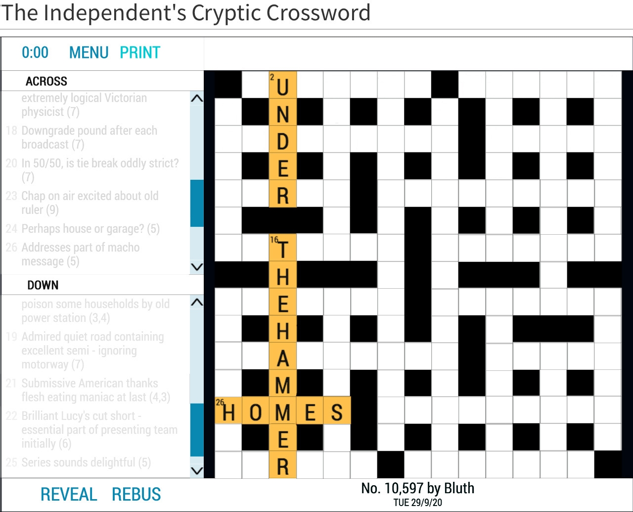 Dave Gorman The Homes Under The Hammer Crossword The World Needs Right Now