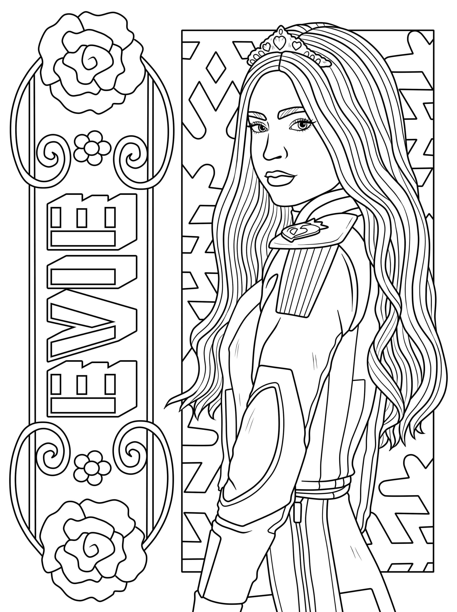 Descendants Artistic Coloring Book For Kids Adults 40 High quality Pages digital Download Etsy Descendants Artistic Coloring Book For Kids Adults 40 High quality Pages digital Download Etsy