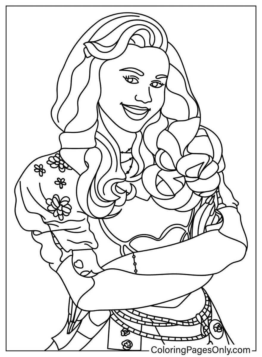 Descendants Coloring Pages Download And Print Free Coloring Pages At Https t co Pvr5GvgEA9 descendants disney Coloringpagesonly Coloringpages ColoringBook art sketch drawing draw illustration Coloring trend Trending Twitter TwitterX