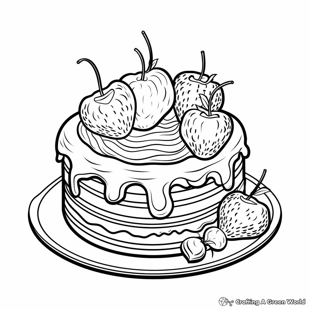 Dessert Coloring Pages Free Printable 