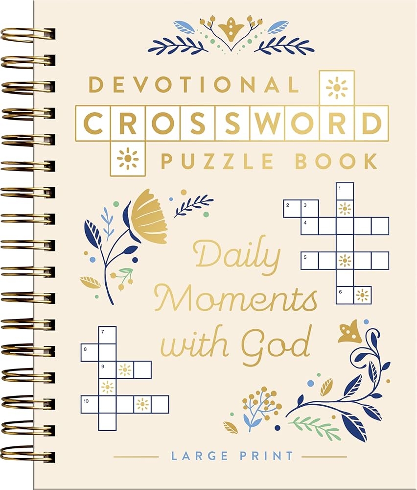 Devotional Crossword Puzzle Book Daily Moments With God Large Print DaySpring 9798886033755 Amazon Books