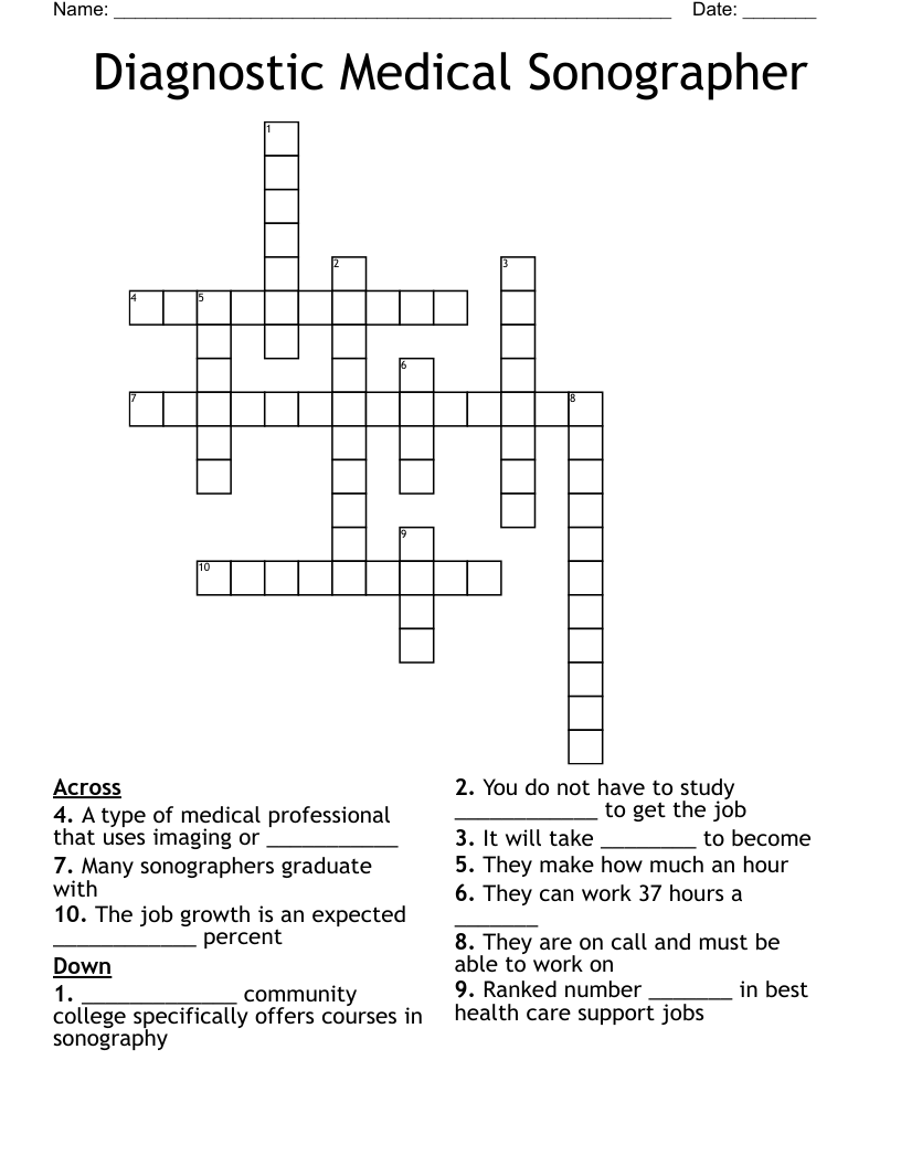 ultra sound crossword puzzle