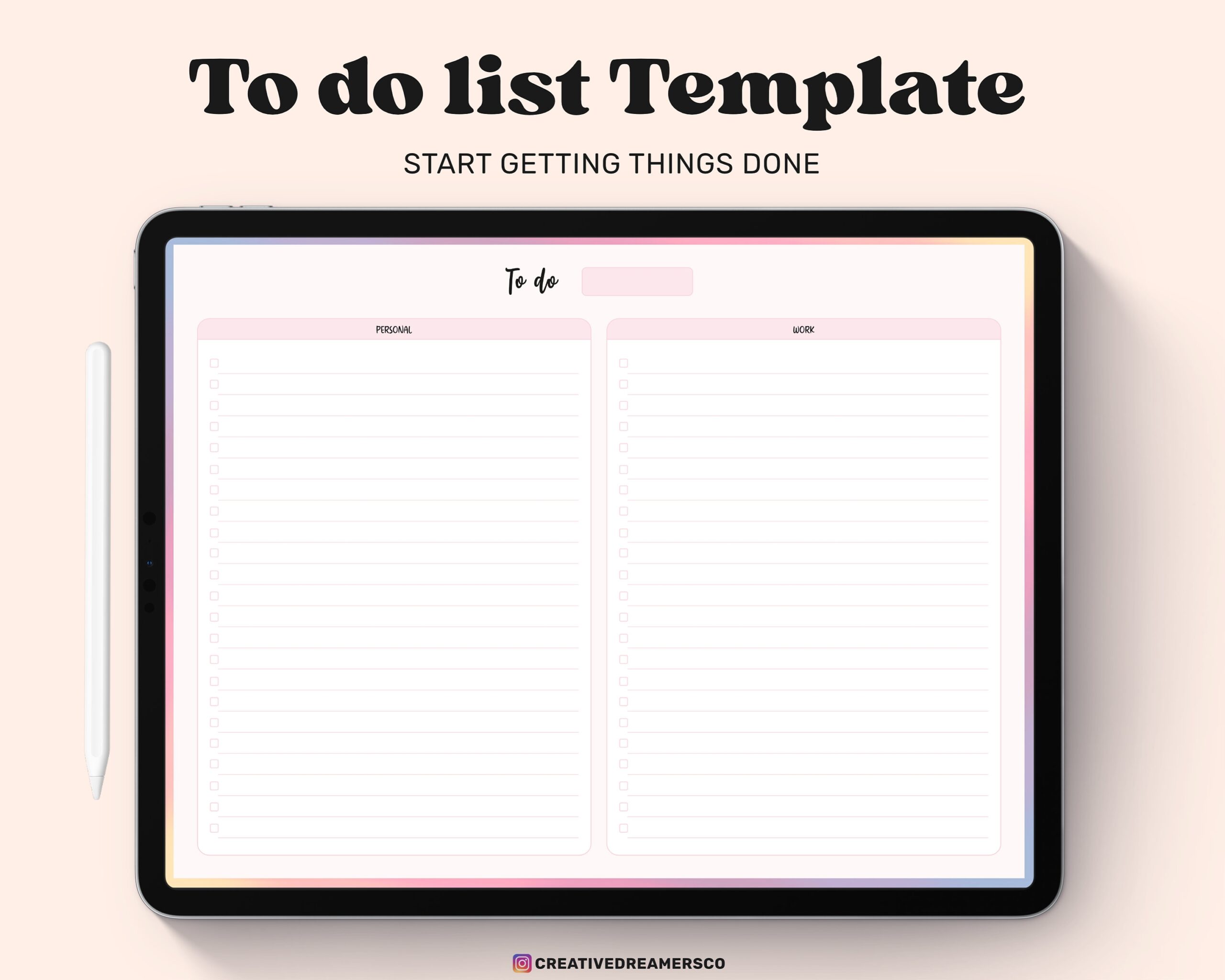Digital To Do List Goodnotes Template Cute To Do List Pdf IPad To Do List Notability Template Digital Journal Ipad Goodnotes Pages Etsy Israel