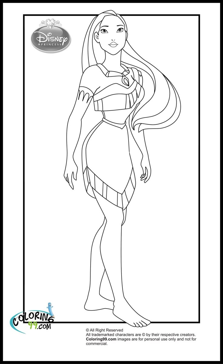 pocahontas coloring pages