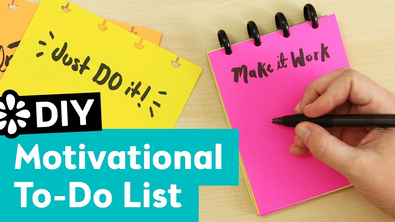 DIY Motivational To Do List Pad Sea Lemon YouTube