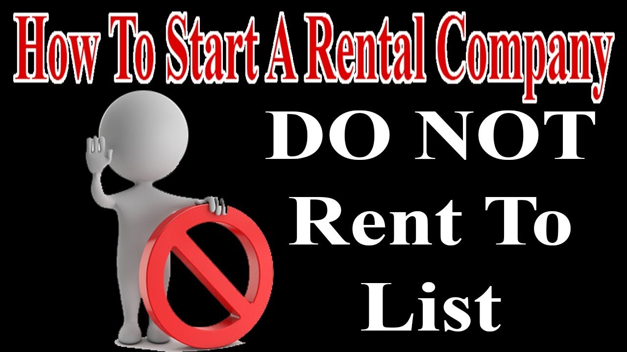 do not rent to list