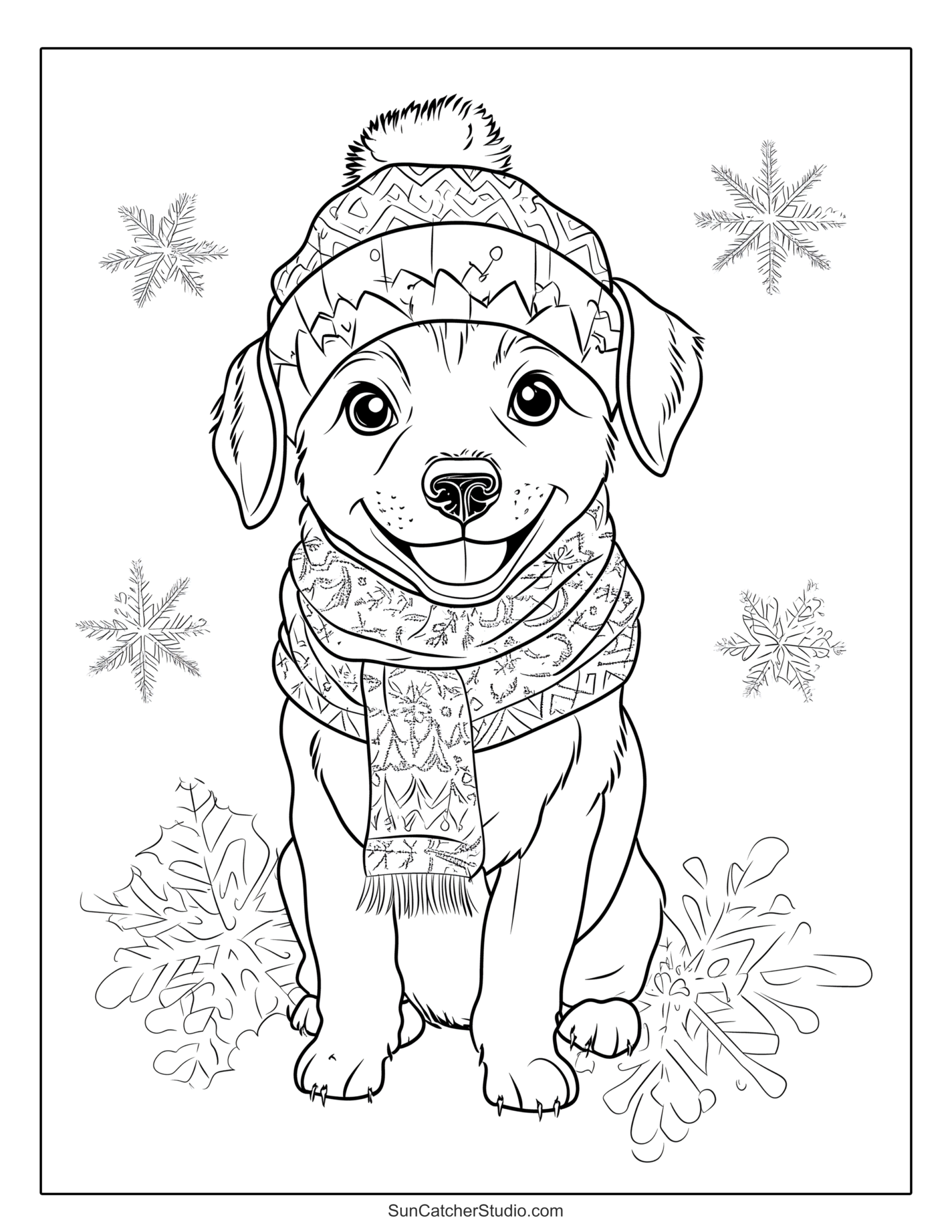 print dog coloring pages