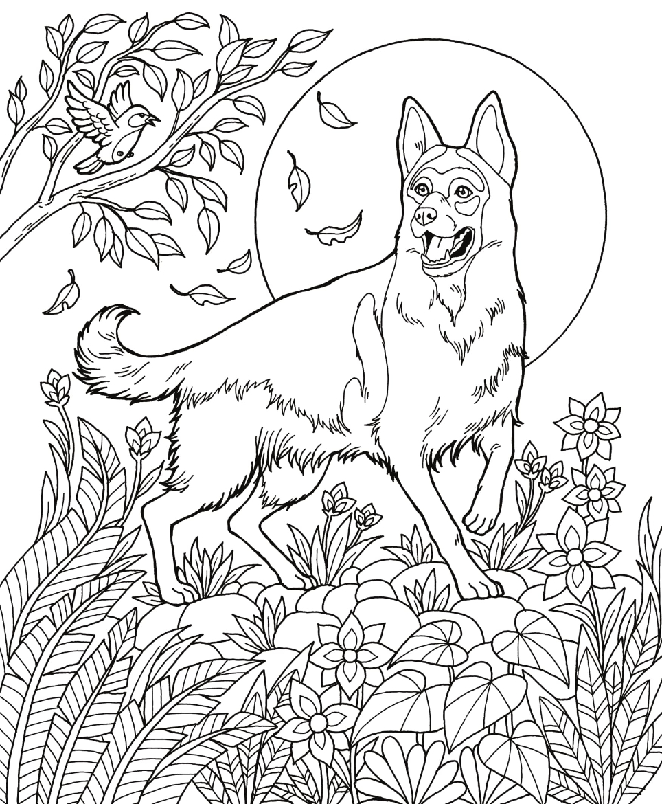 coloring pages german shepherd dog coloring pages german shepherd dog