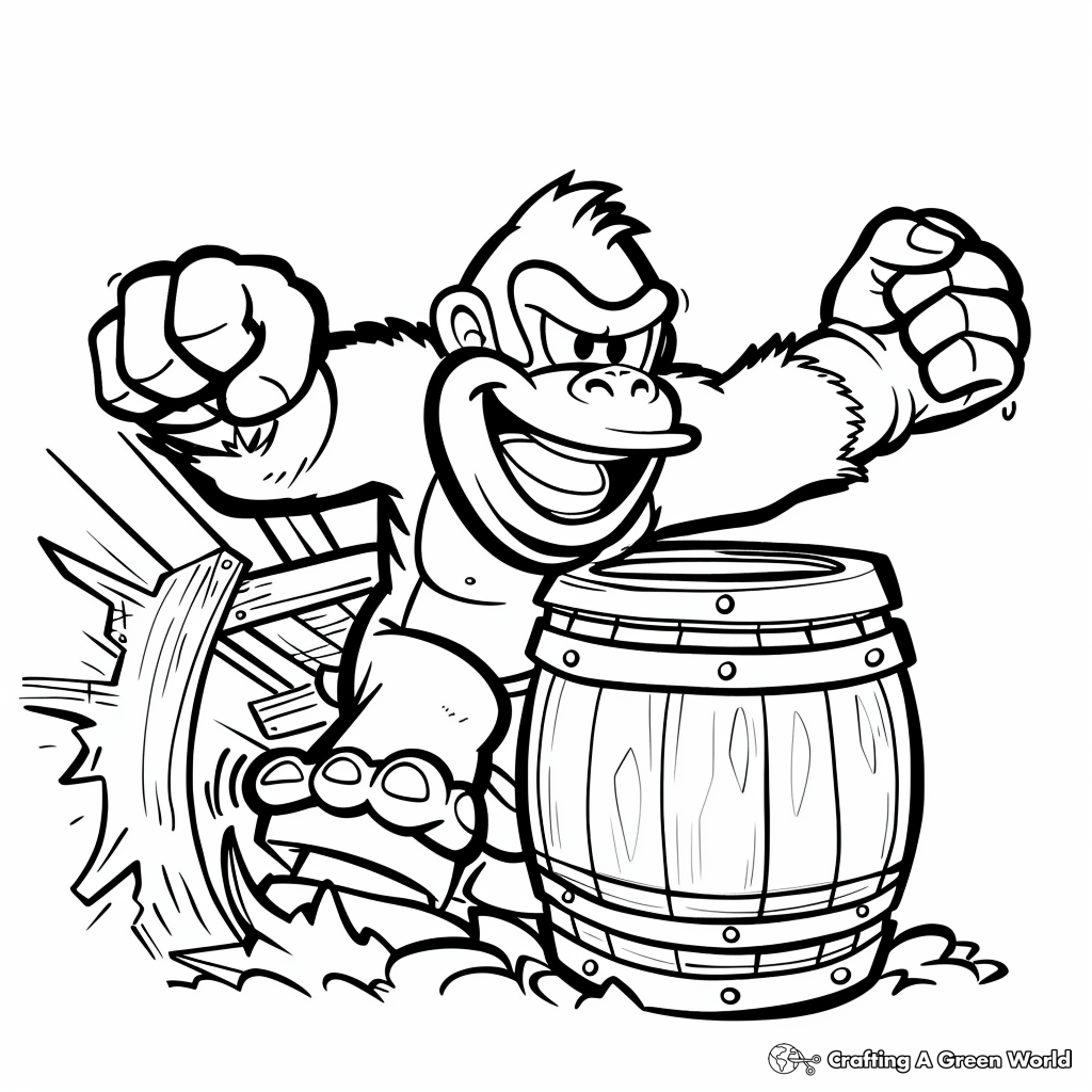 Donkey Kong Coloring Pages Free Printable Donkey Kong Coloring Pages Free Printable