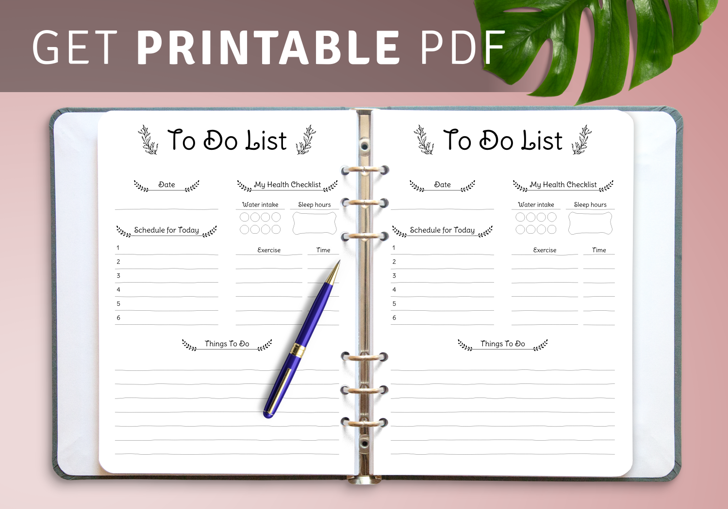 Download Printable Daily To Do List PDF