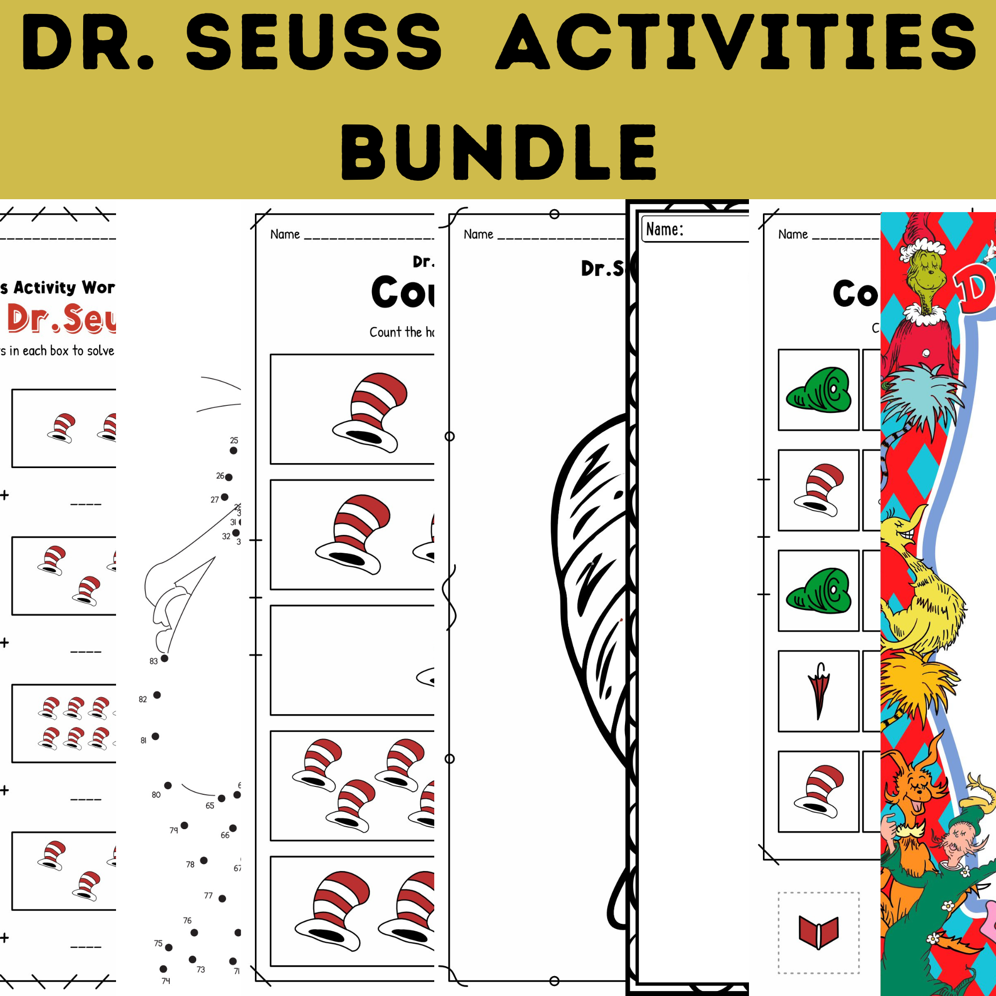 dr seuss worksheets preschool