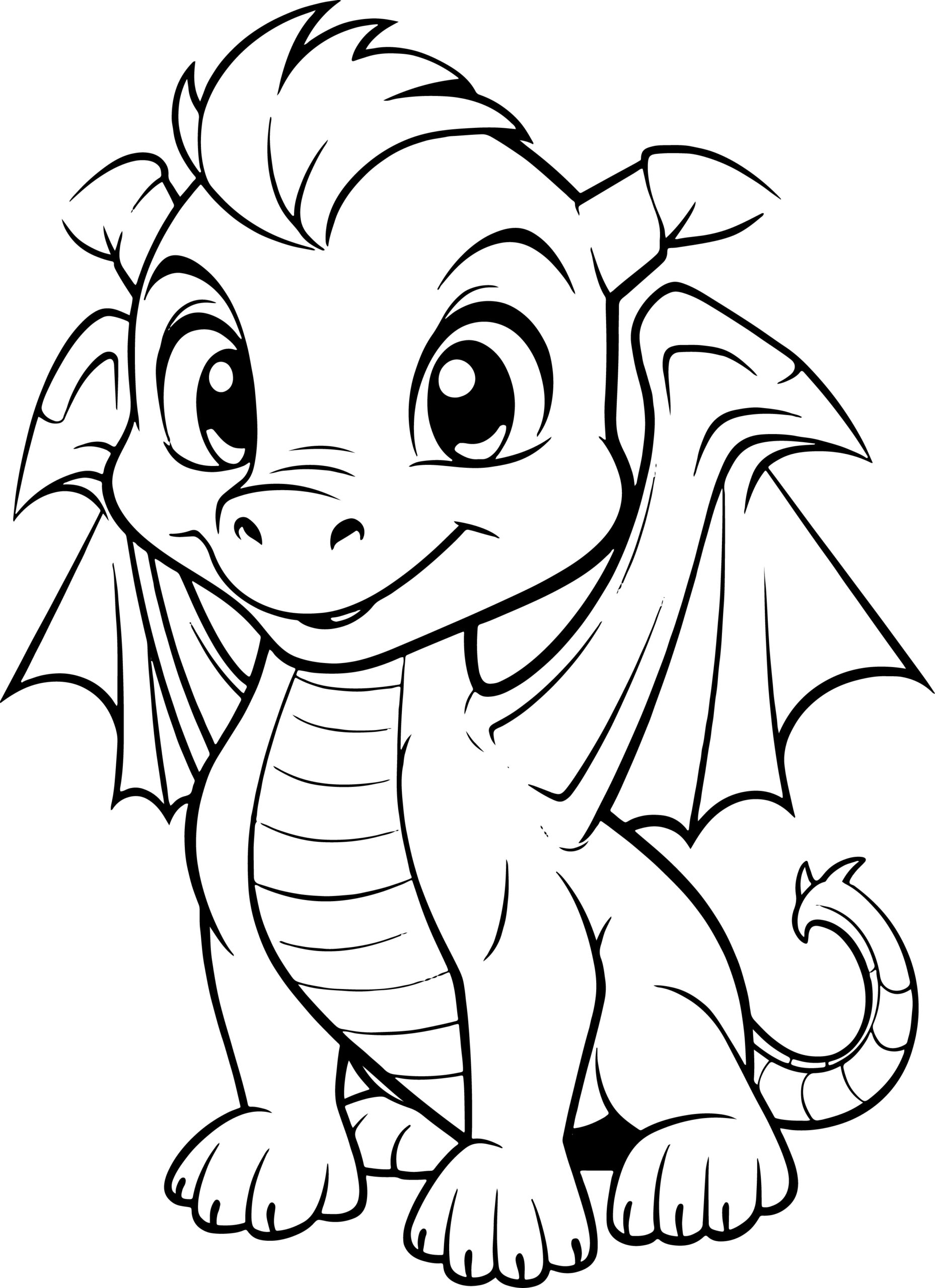 dragon coloring page