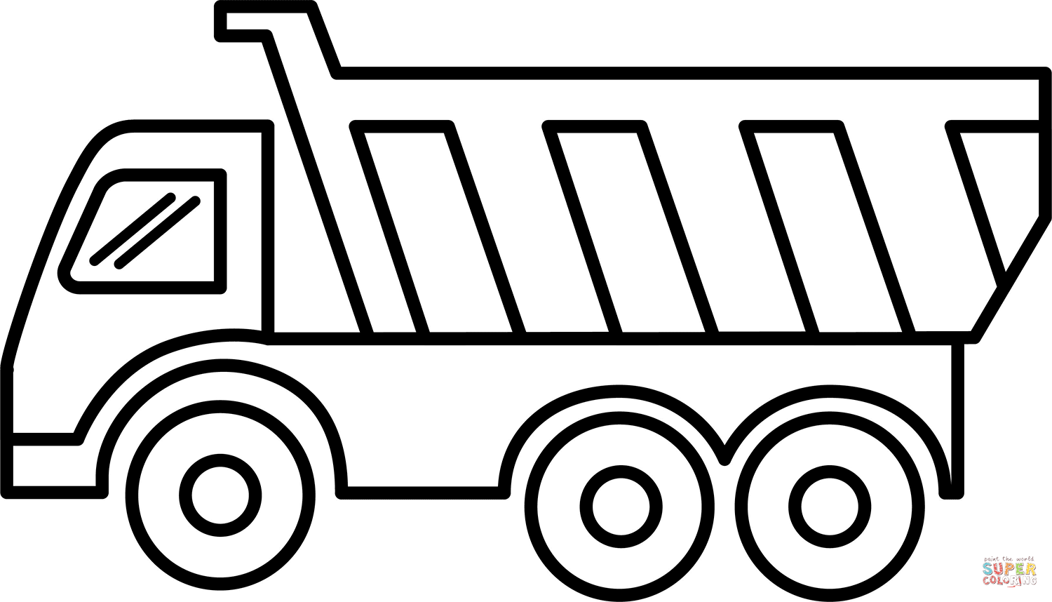 Dump Truck 15 Free Printable Coloring Pages