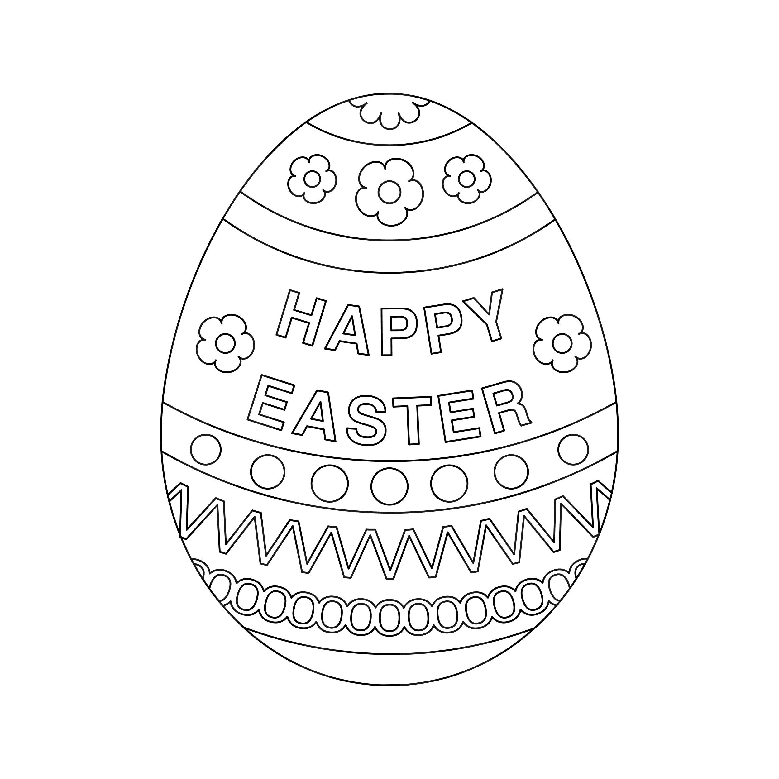 Easter Egg Coloring Page Easter Egg Colouring In Page easter Egg Svg Printable Silhouette Cut Files Cricut Cut Files Svg Files Etsy Finland