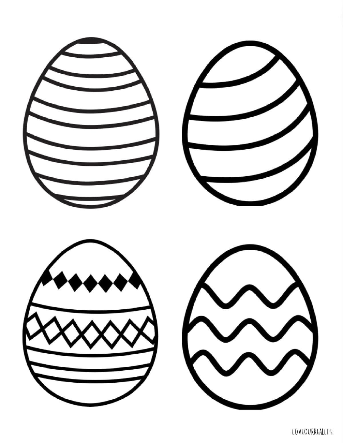 easter egg coloring pages