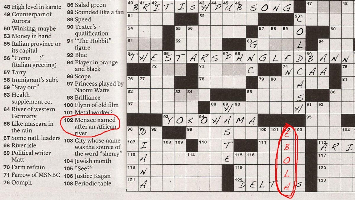 Ebola Invades The New York Times Sunday Crossword KPBS Public Media