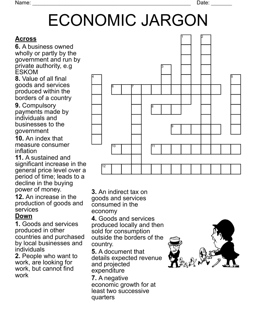 ECONOMIC JARGON Crossword WordMint