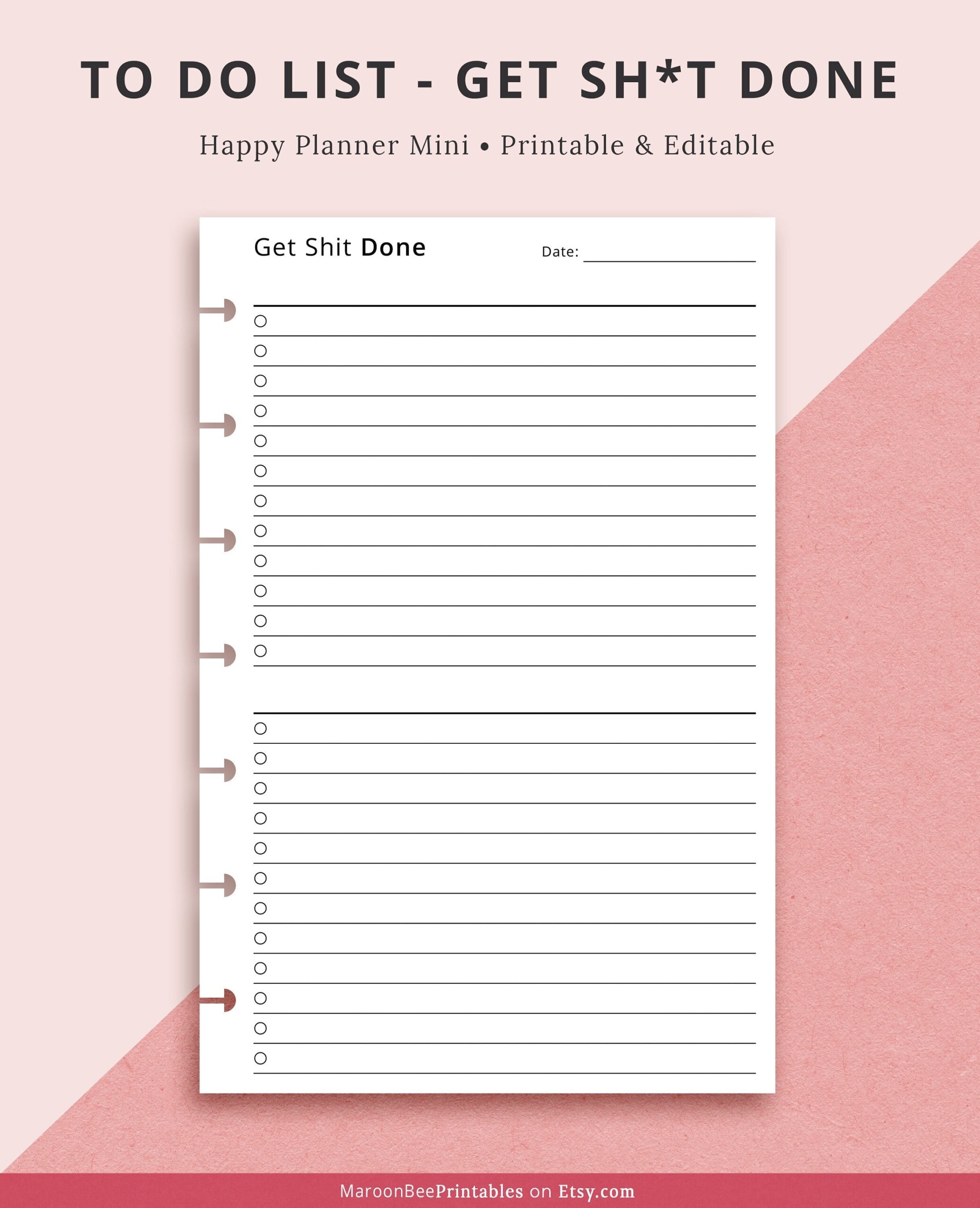 Editable To Do List Fillable To Do List Template Editable Mini HP Insert Template Editable List Maker Goal List Happy Planner Mini Etsy Editable To Do List Fillable To Do List Template Editable Mini HP Insert Template Editable List Maker Goal List Happy Planner Mini Etsy
