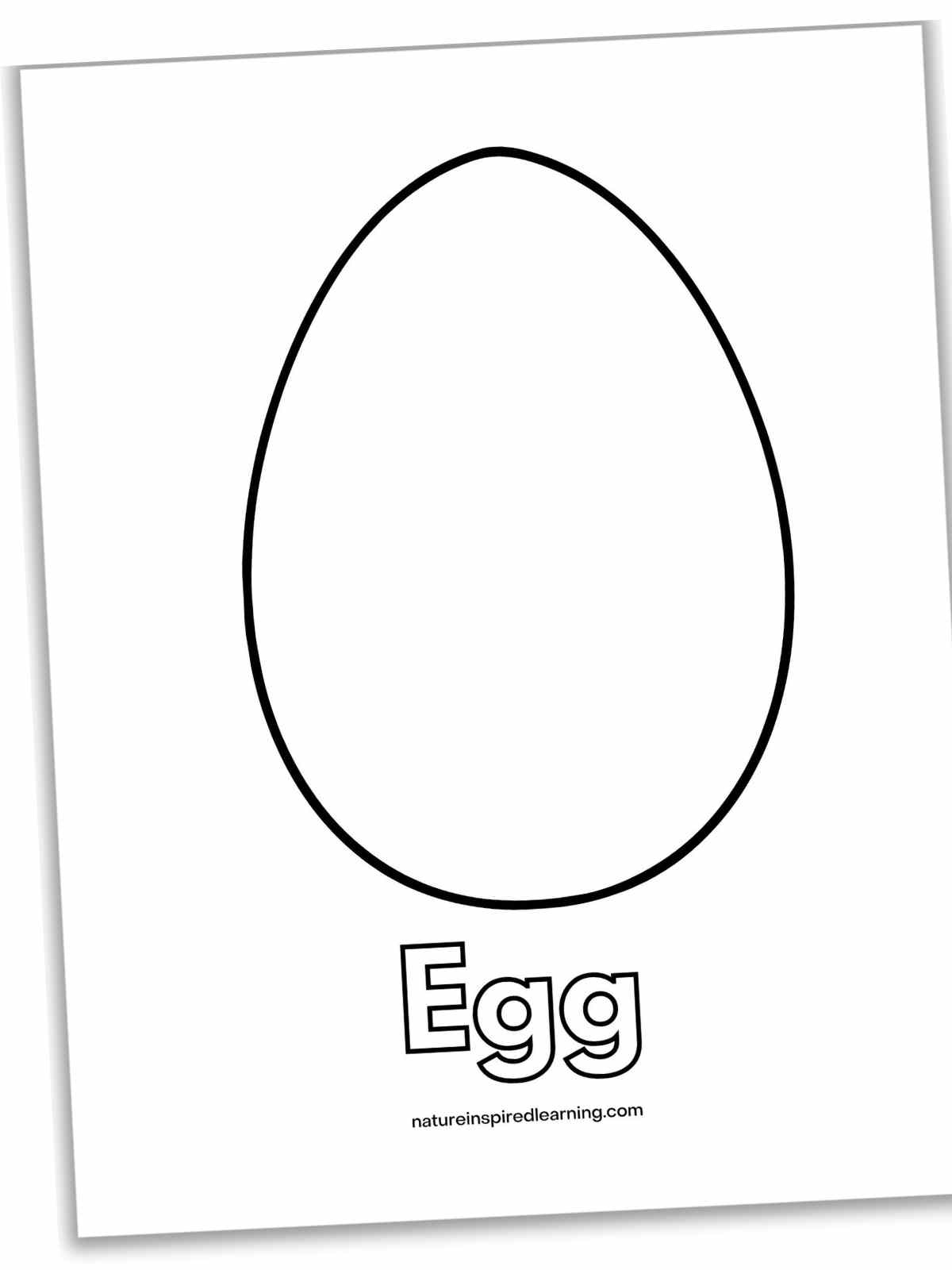 Egg Coloring Pages Nature Inspired Learning