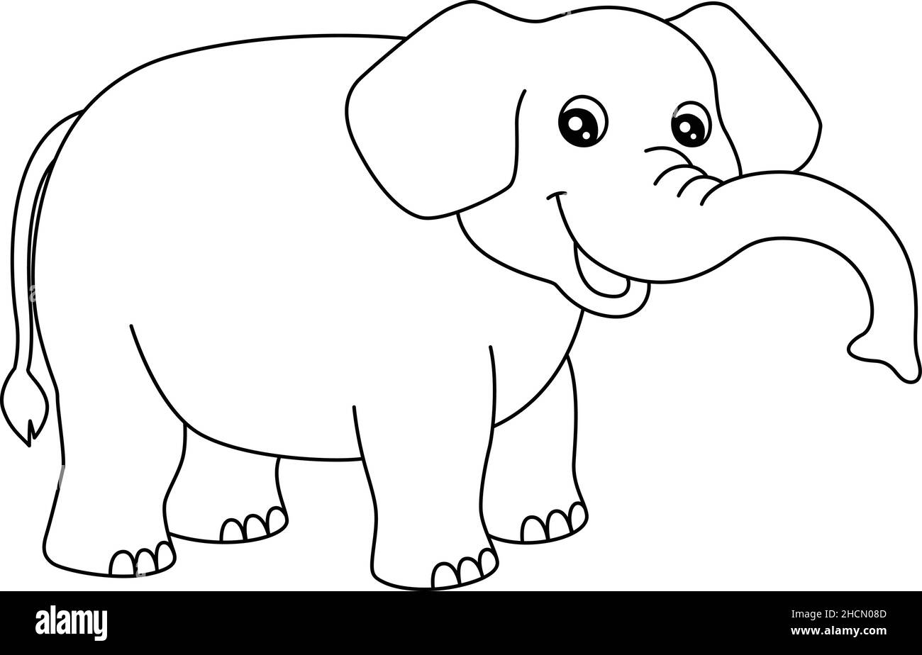 Elephant Coloring Page Isolated For Kids Stock Vector Image Art Alamy Elephant Coloring Page Isolated For Kids Stock Vector Image Art Alamy
