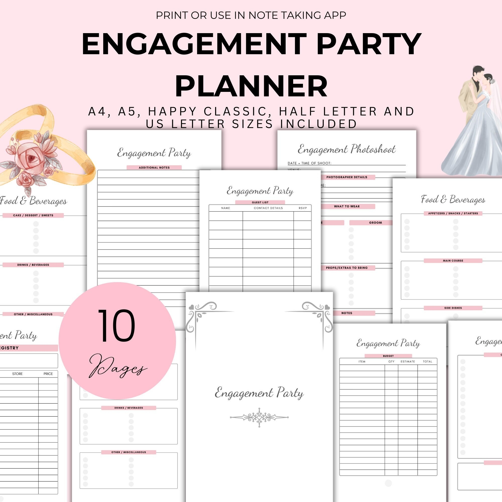 Engagement Party Planner Essential Wedding Planning Checklist Gifts For Bride Fun Engagement Party Ideas Checklist Just Engaged Etsy Engagement Party Planner Essential Wedding Planning Checklist Gifts For Bride Fun Engagement Party Ideas Checklist Just Engaged Etsy