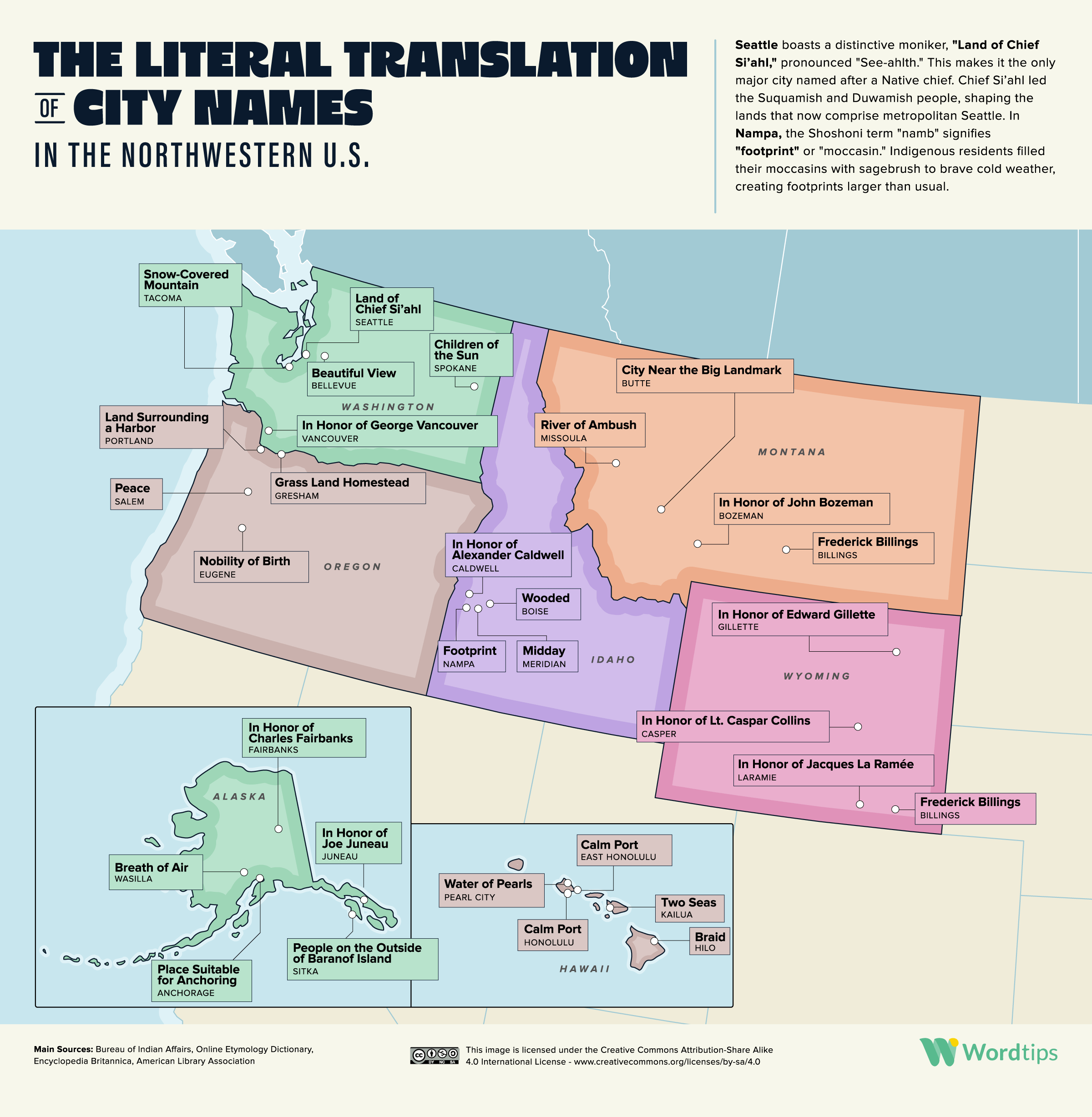 Etymological Map Of America Vivid Maps Etymological Map Of America Vivid Maps