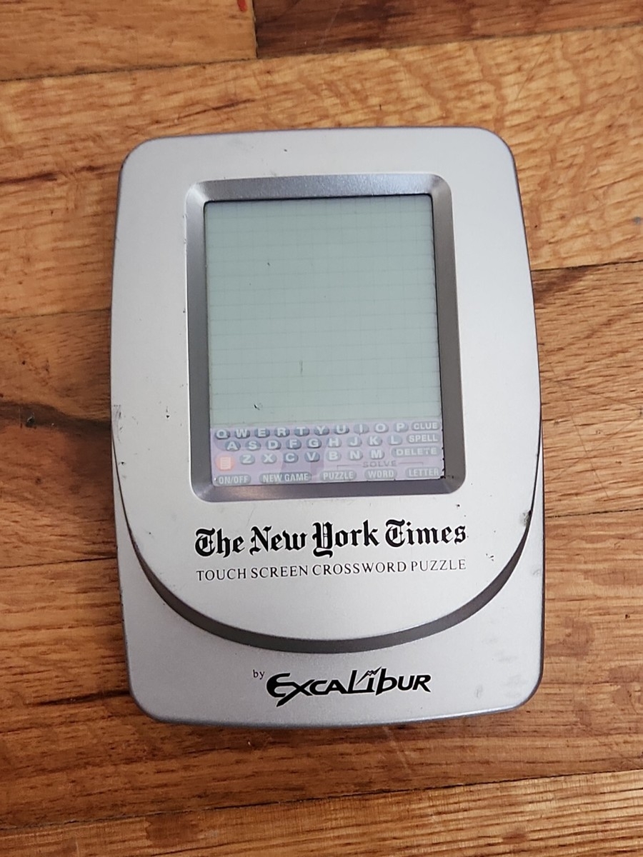 Excalibur The New York Times Touch Screen Crossword Puzzle Game Stylus Tested EBay