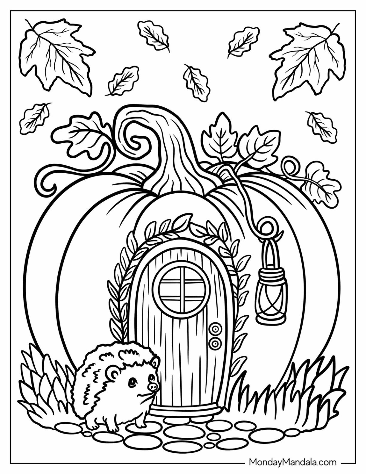 Fall Coloring Pages For Adults Free PDF Printables Fall Coloring Pages For Adults Free PDF Printables