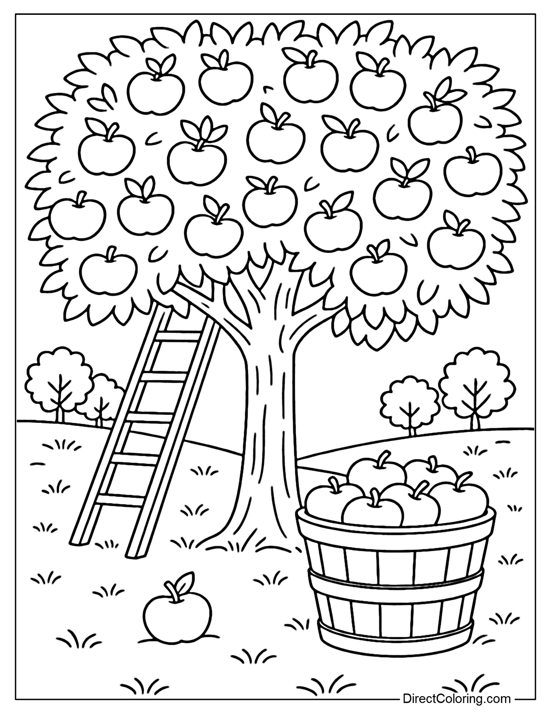 fall coloring page