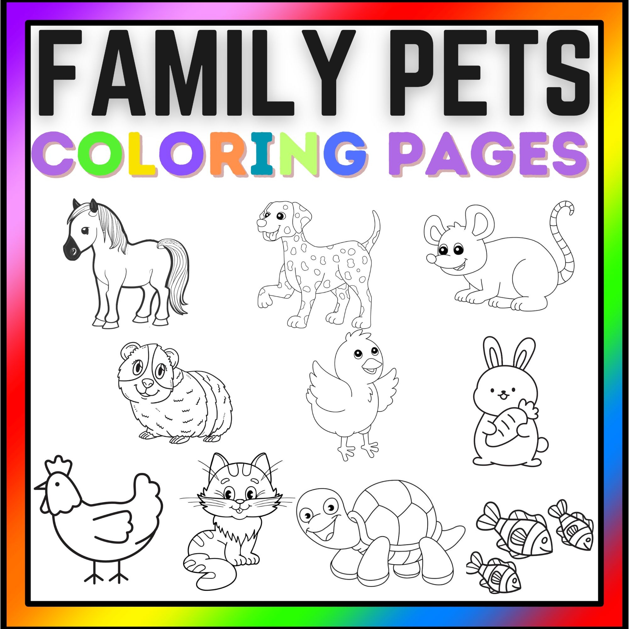 pets coloring pages
