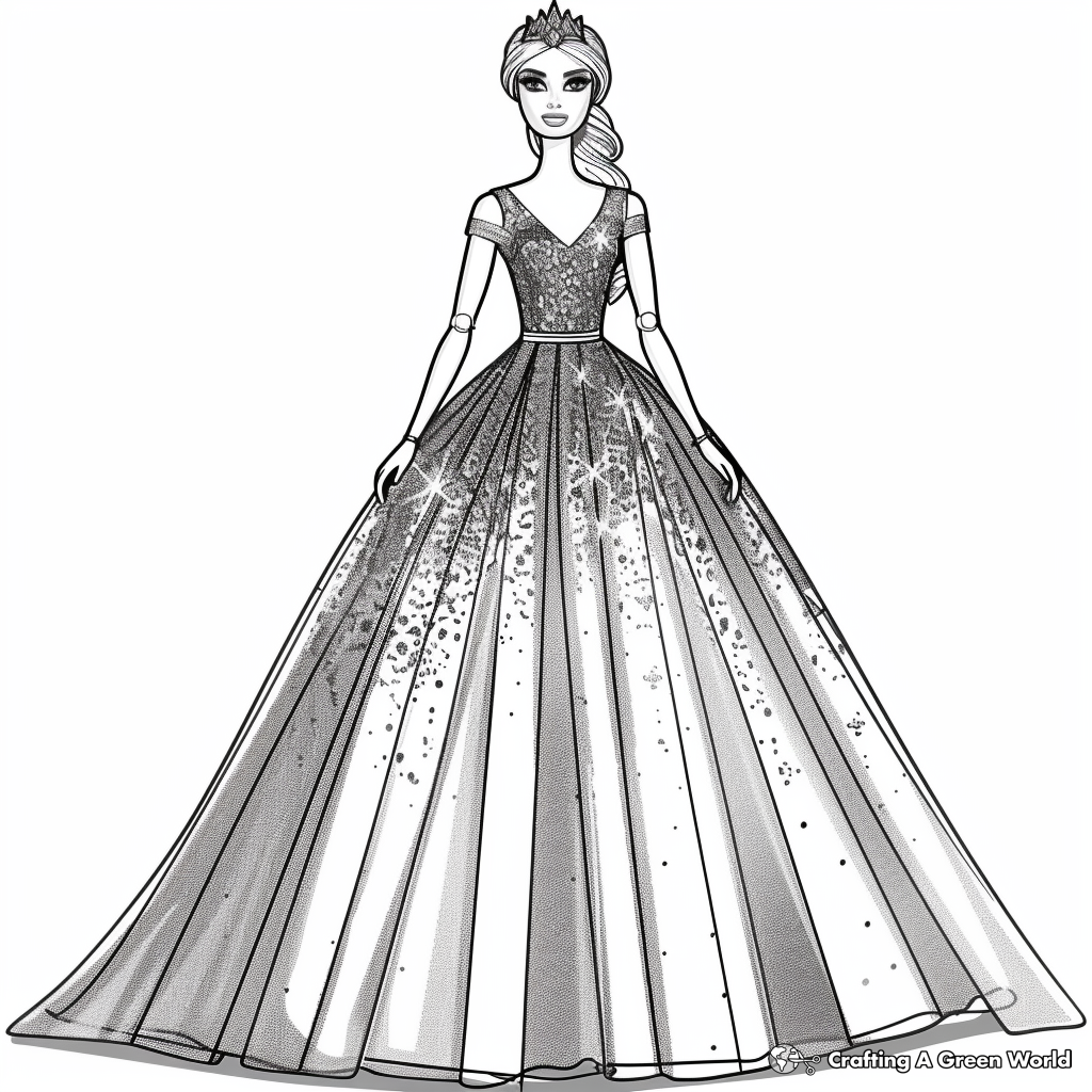 Fashion Barbie Coloring Pages Free Printable 