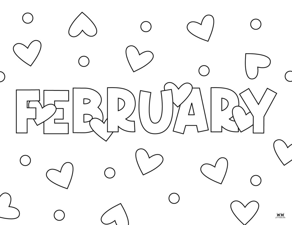 February Coloring Pages 25 FREE Pages Printabulls February Coloring Pages 25 FREE Pages Printabulls