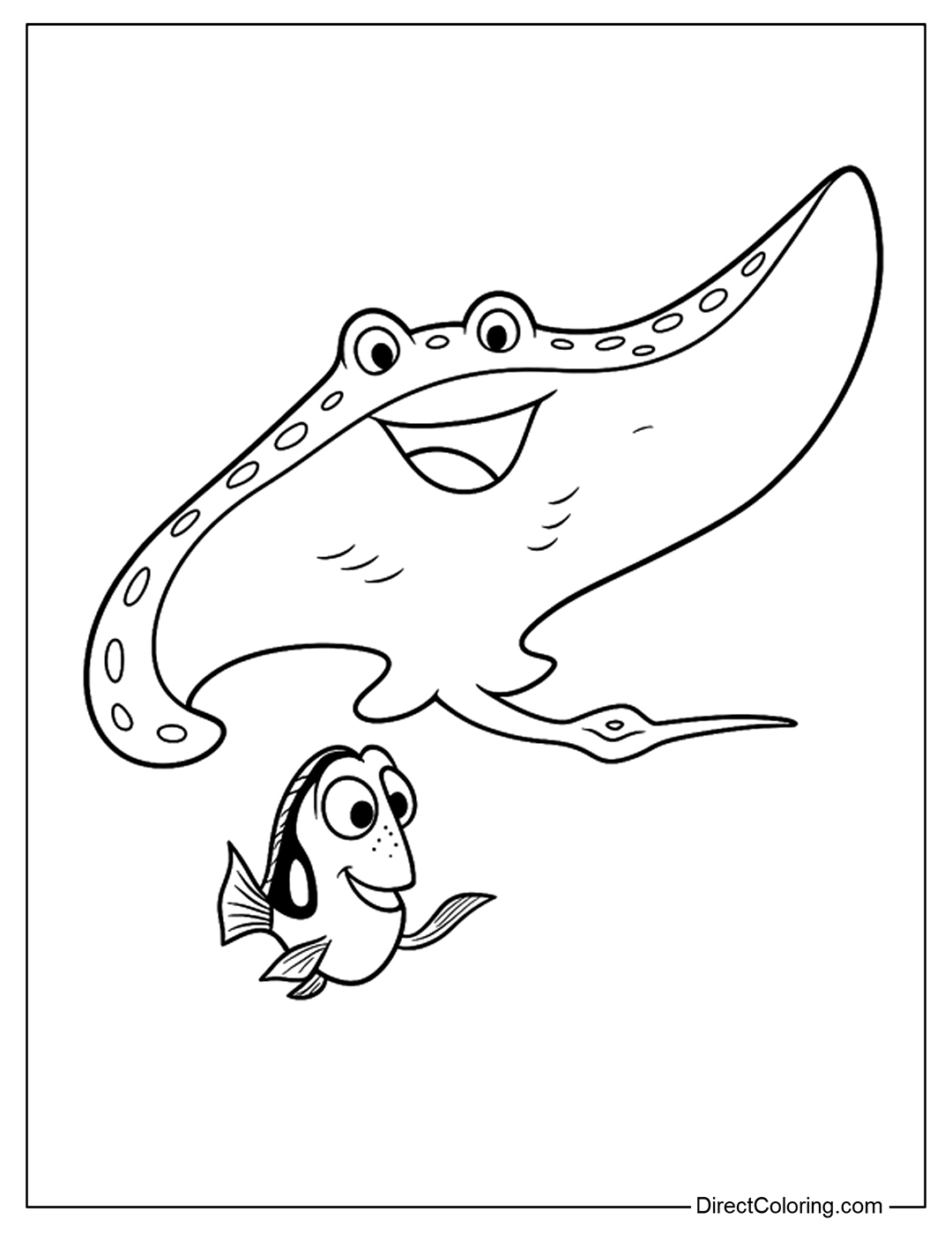 Finding Dory Coloring Pages Free PDF To Download And Print Finding Dory Coloring Pages Free PDF To Download And Print