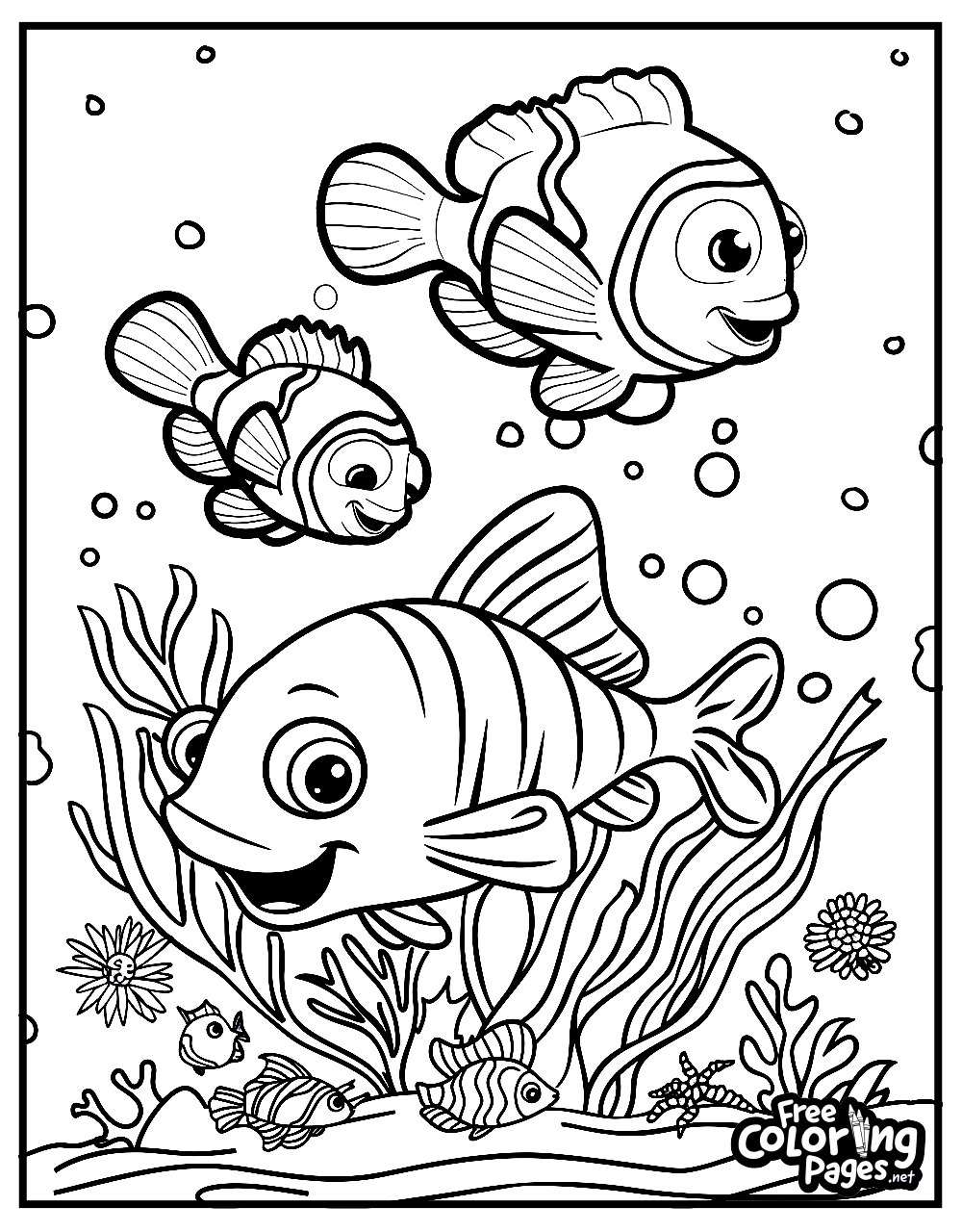 nemo coloring pages
