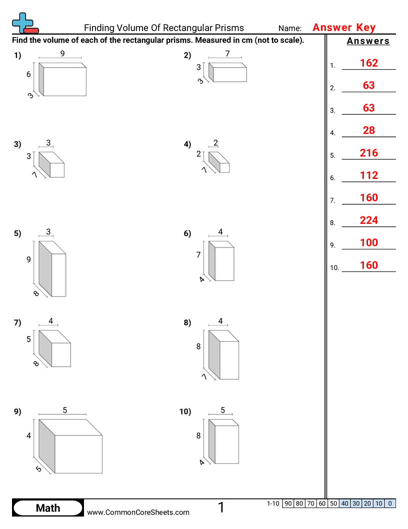 Finding Volume Of Rectangular Prisms Worksheet Download Finding Volume Of Rectangular Prisms Worksheet Download