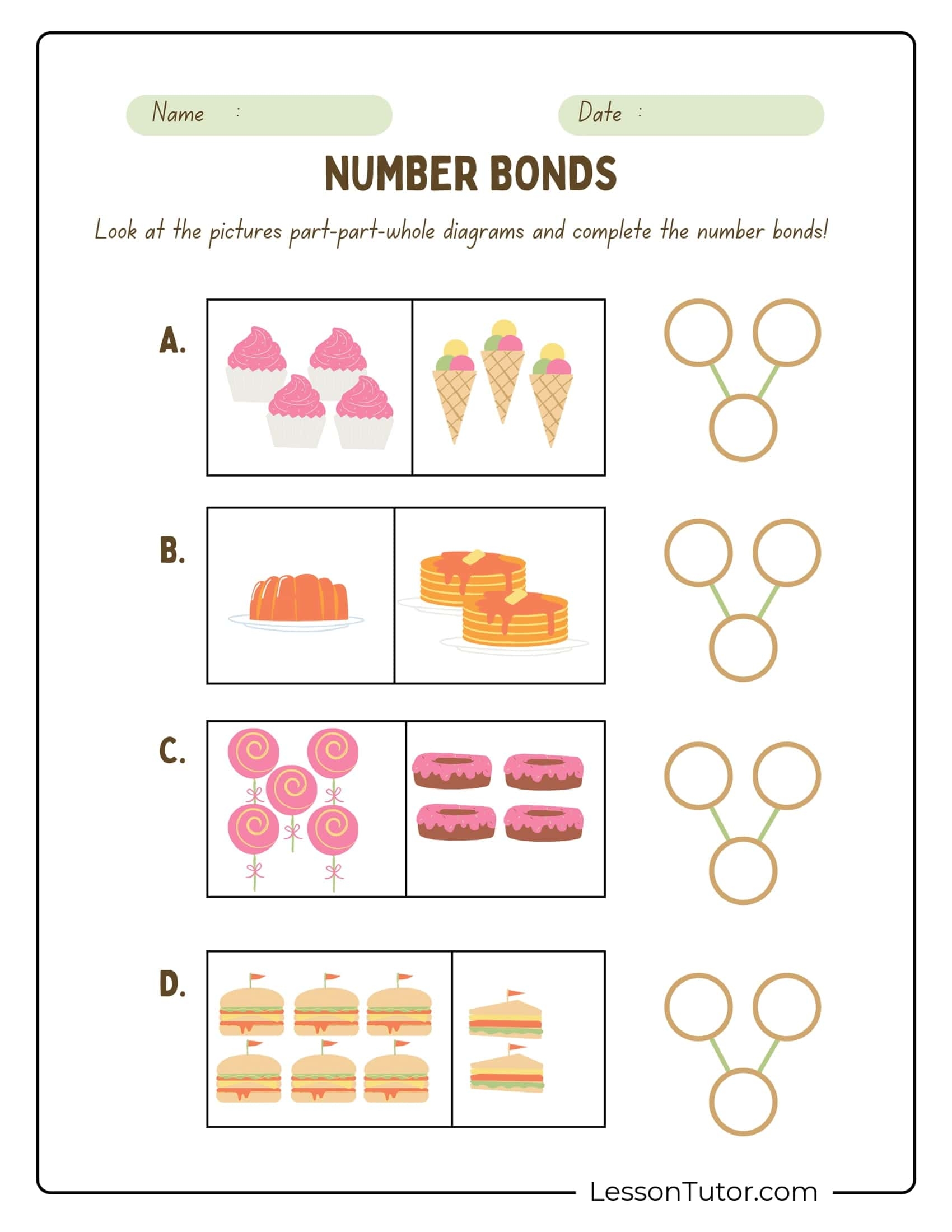 First Grade Part Part Whole Free Coloring Pages PDF Printables And Worksheets Lesson Tutor