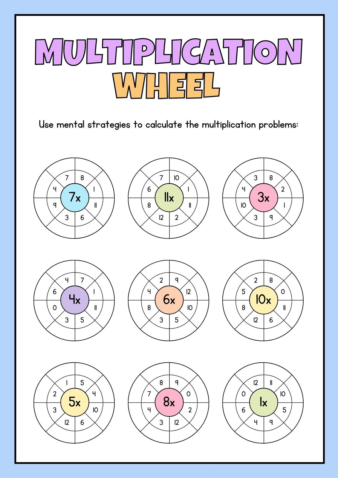 Free 3rd Grade Math Worksheets To Customize Canva