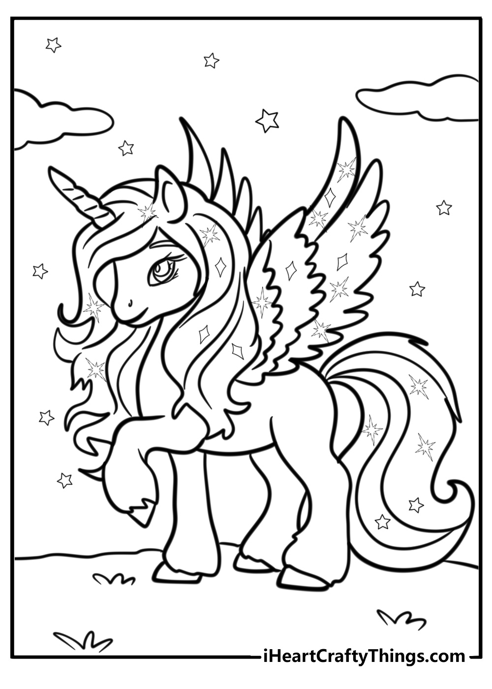 Free Alicorn Coloring Pages 30 Easy Printable PDFs For Kids